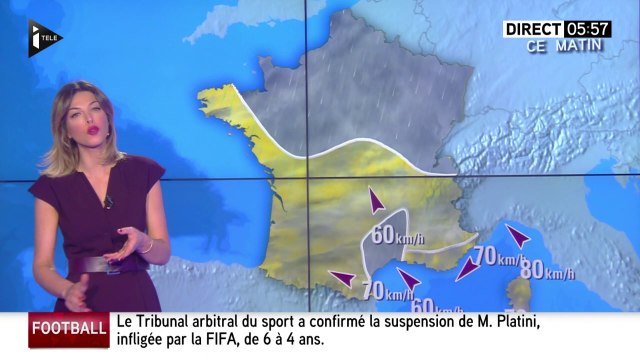 2016 09 10 5H57 ELEONORE BOCCARA pour LA METEO d'itele
