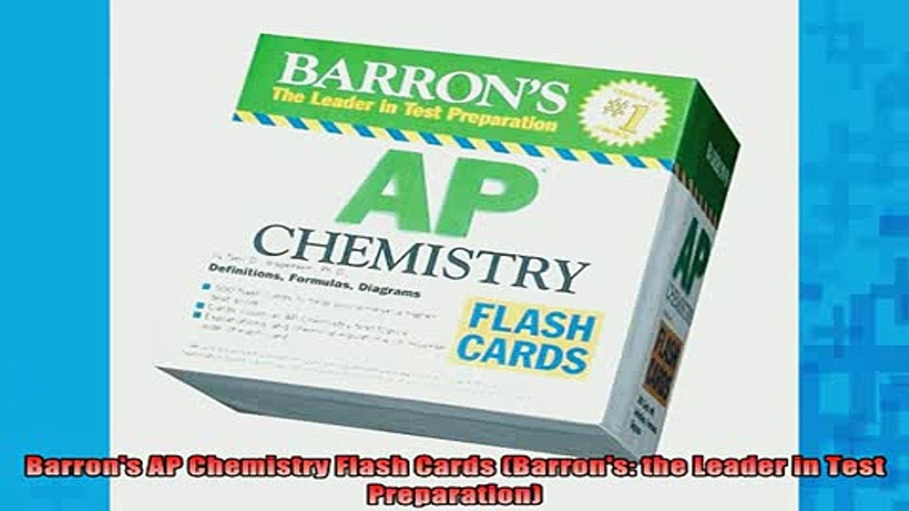 READ book  Barrons AP Chemistry Flash Cards Barrons the Leader in Test Preparation Full Free