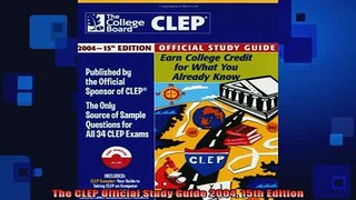 READ book  The CLEP Official Study Guide 2004 15th Edition Full Free