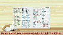 PDF  Lonely Planet Tasmania Road Trips 1st Ed 1st Edition Read Online