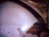 Buzz Aldrin opens the Apollo 11 Lunar Module hatch