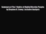 [Read Book] Summary of The 7 Habits of Highly Effective People: by Stephen R. Covey | Includes