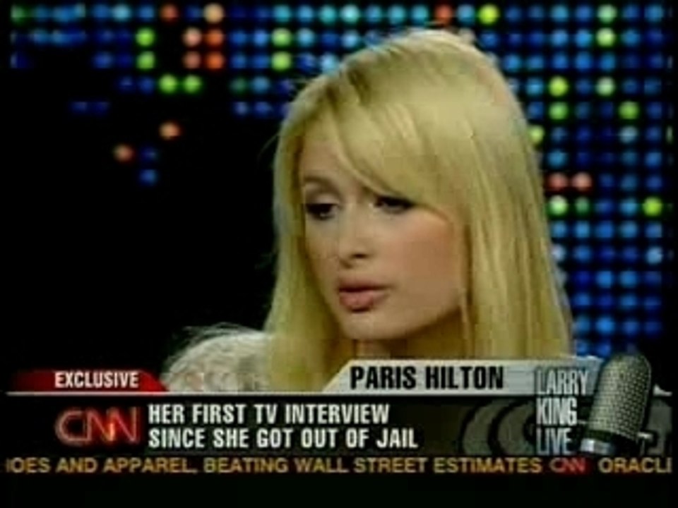 Paris Hilton on Larry King p4
