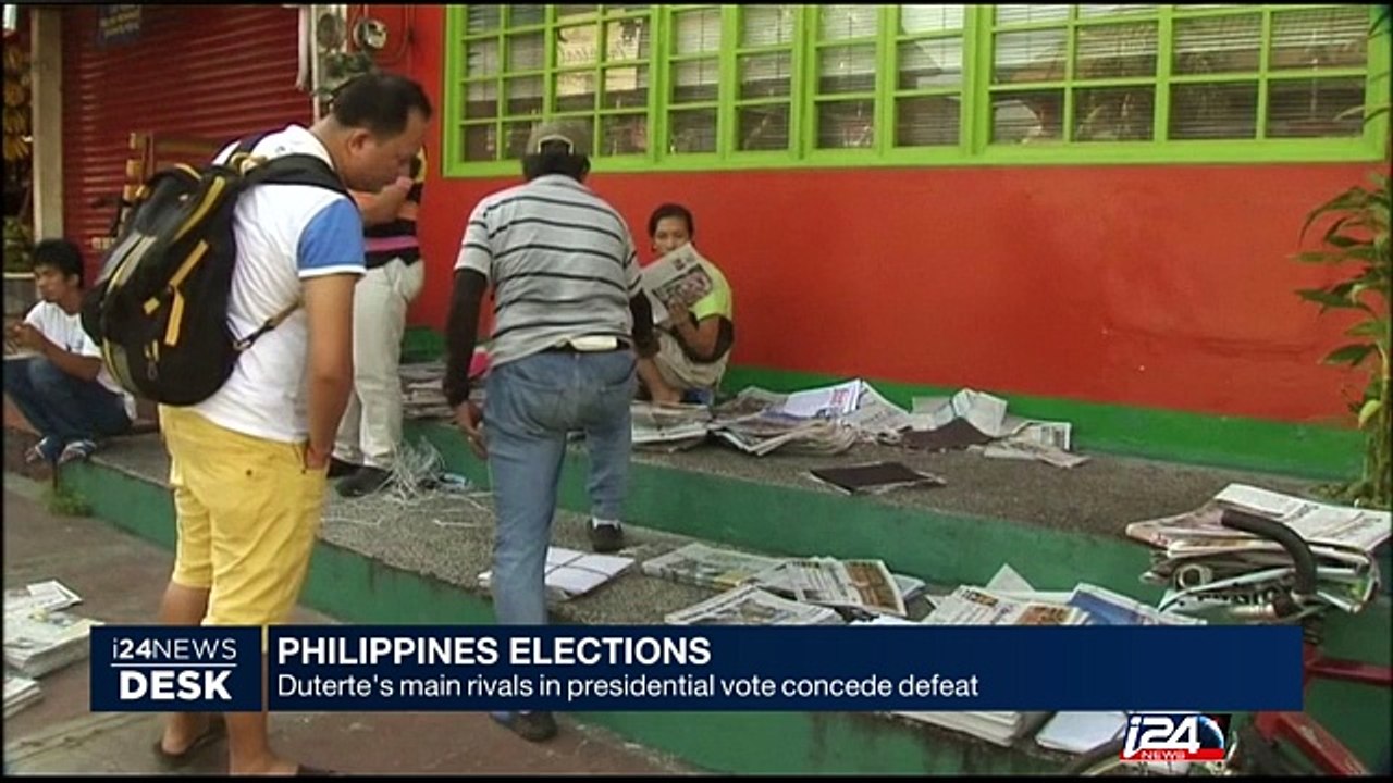 Philippines elections: Duterte's main rivals in presidential vote concede defeat