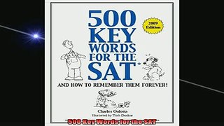 DOWNLOAD FREE Ebooks  500 Key Words for the SAT Full Free
