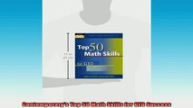 READ book  Contemporarys Top 50 Math Skills for GED Success Full Free