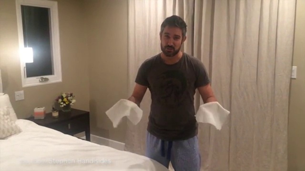 Stephen Handisides shows how you can work out with a TOWEL