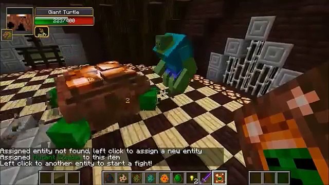 popularmmos TURTLE BOSS VS MUTANT CREEPER, MUTANT ZOMBIE, & T REX Minecraft Mob Battles Mods