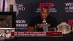 Daniel Cormier and Ryan Bader nearly fight at UFC 187 post fight presser