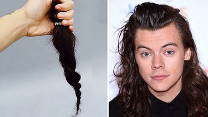 OMG!! Harry Styles CHOPS His Long Locks
