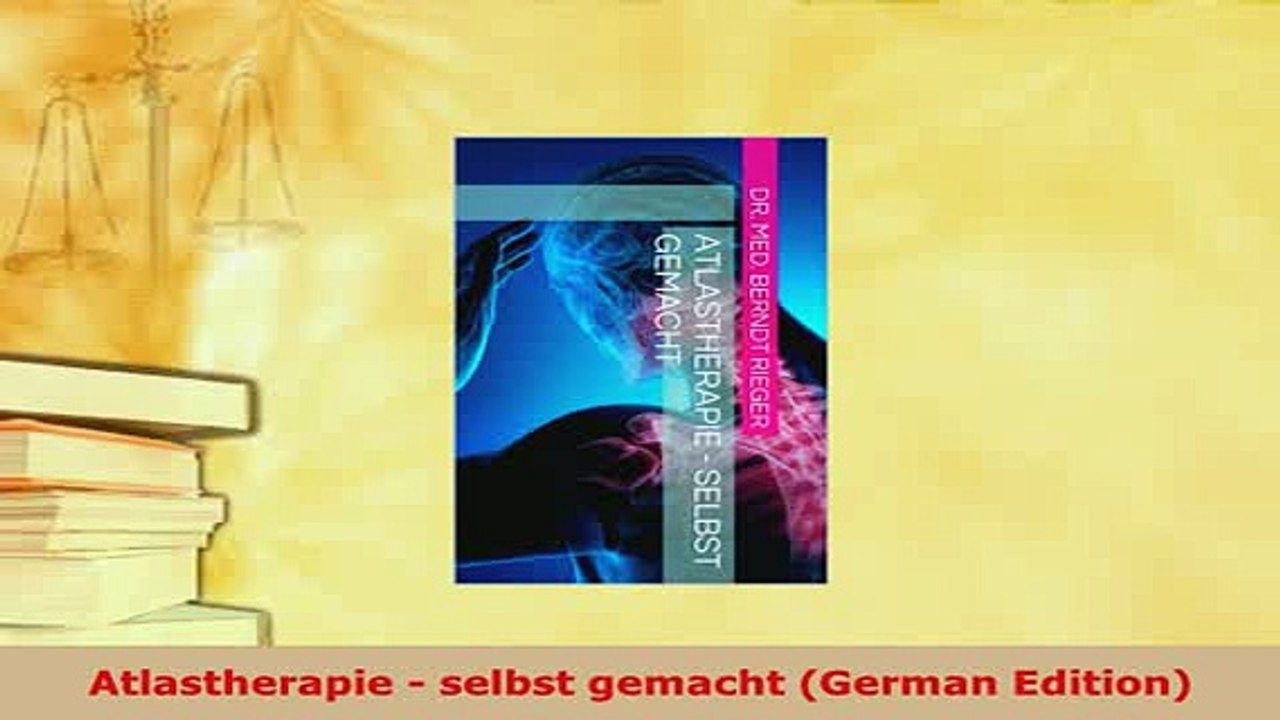 PDF  Atlastherapie  selbst gemacht German Edition Read Online