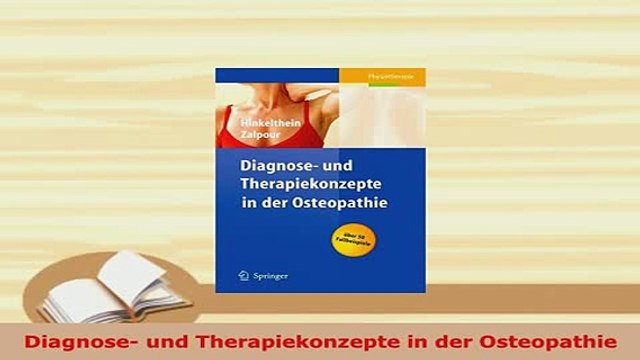 PDF Diagnose und Therapiekonzepte in der Osteopathie PDF Full Ebook