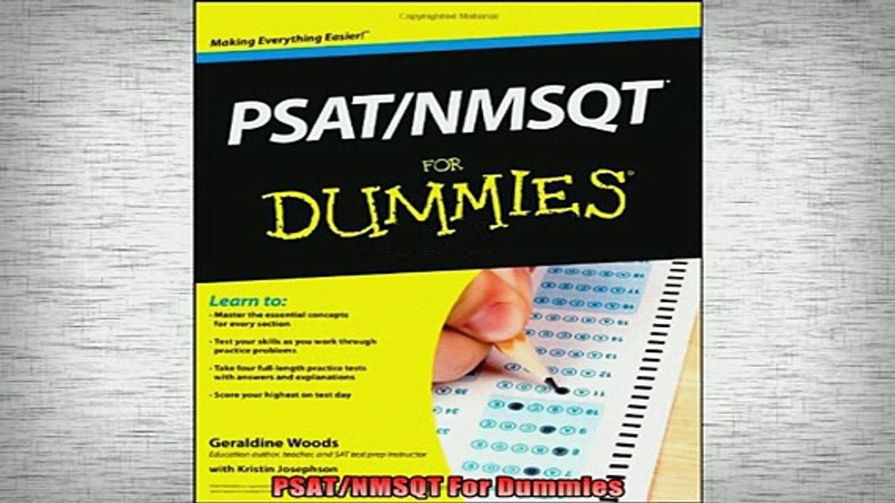 READ book  PSATNMSQT For Dummies Free Online