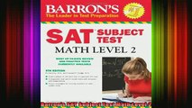 DOWNLOAD FREE Ebooks  Barrons SAT Subject Test Math Level 2 Full Ebook Online Free