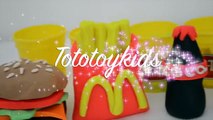 Pig George da Familia Peppa e Massinha de Modelar Play-Doh fazendo Mc`Donalds! Em Portugues