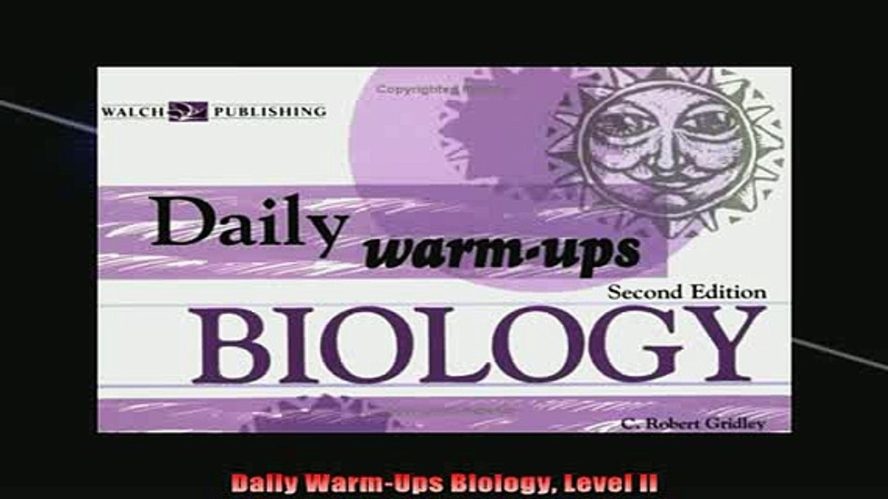 READ book  Daily WarmUps Biology Level II Free Online