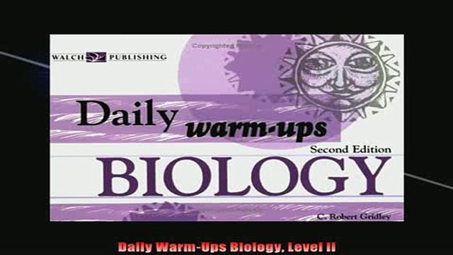 READ book Daily WarmUps Biology Level II Free Online