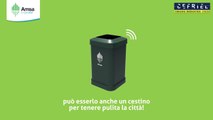Sulle strade di Milano, in via sperimentale, 10 cestini smart progettati da Amsa e Cefriel.