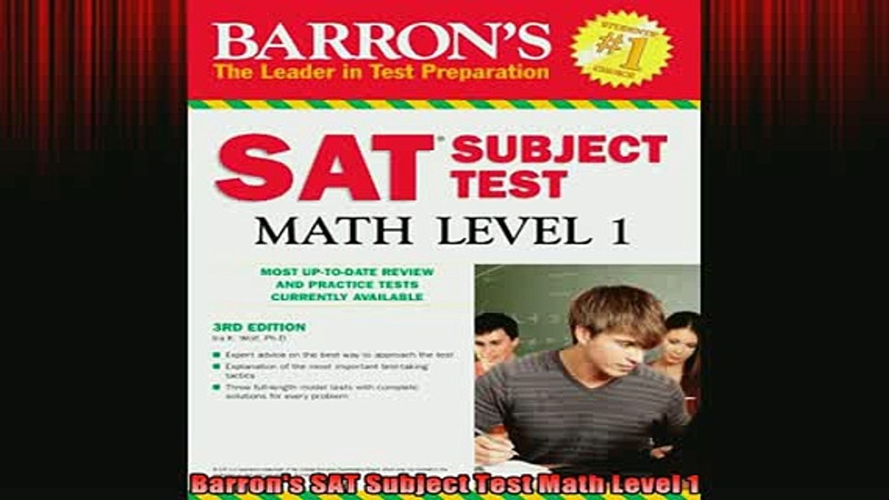 DOWNLOAD FREE Ebooks  Barrons SAT Subject Test Math Level 1 Full Free