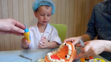 У зубного врача _ Клим дантист _ Play Doh Doctor Drill _ Play Doh