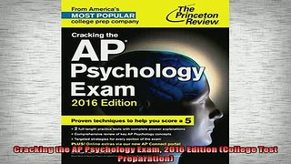 READ book  Cracking the AP Psychology Exam 2016 Edition College Test Preparation Full EBook