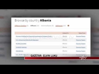 “Panama Papers”, publikohen dokumentet për Shqipërinë - News, Lajme - Vizion Plus