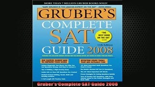 READ book  Grubers Complete SAT Guide 2008 Full Free