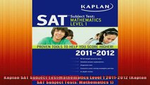 READ book  Kaplan SAT Subject Test Mathematics Level 1 20112012 Kaplan SAT Subject Tests Full Free