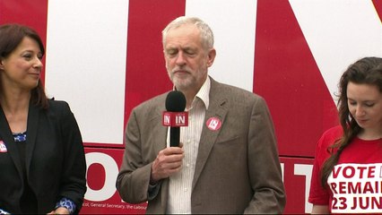 Corbyn launches Labour In for Britain campaign battlebus