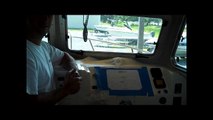 Cutting Boat Fiberglass - Flush Mounting a Chartplotter Part 1 of 2