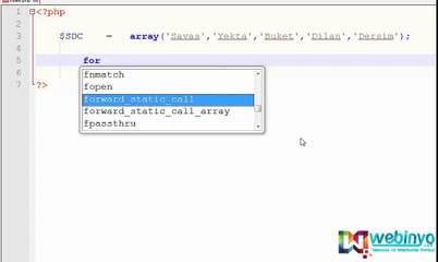 PHP Foreach Kullanımı - Foreach İle Dizi Elemanlarını Listeleme