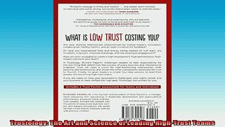 READ book  Trustology The Art and Science of Leading HighTrust Teams Online Free