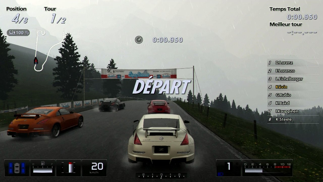 Gran Turismo 350Z RS -Eiger Nordwand Court rain