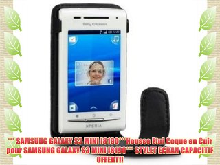 *** SAMSUNG GALAXY S3 MINI I8190***Housse Etui Coque en Cuir pour SAMSUNG GALAXY S3 MINI I8190***