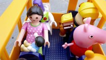 WHEELS ON THE BUS Song w/ Peppa Pig, Rubble from Paw Patrol, Minion, and more - PLAYMOBIL School Bus