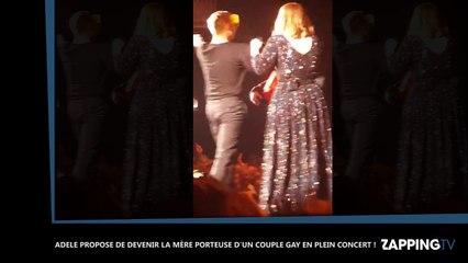 Adele propose de devenir la mère porteuse d'un couple gay en plein concert !