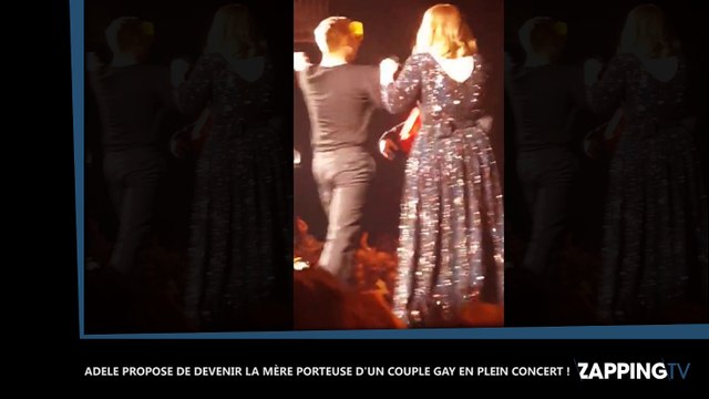 Adele propose de devenir la mère porteuse d'un couple gay en plein concert !