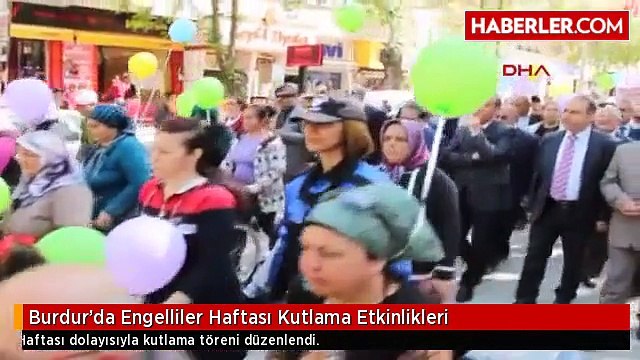 Burdur'da Engelliler Haftası Kutlama Etkinlikleri