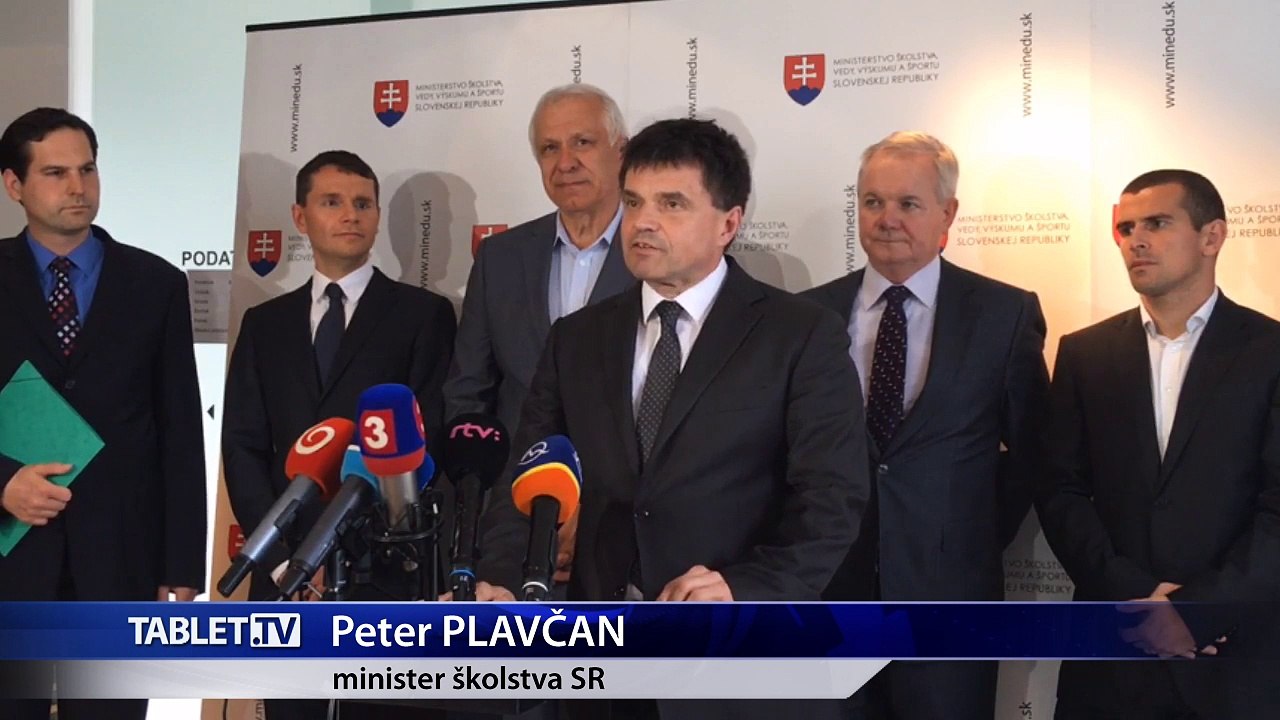 ZÁZNAM: Tlačová konferencia ministra školstva Petra Plavčana