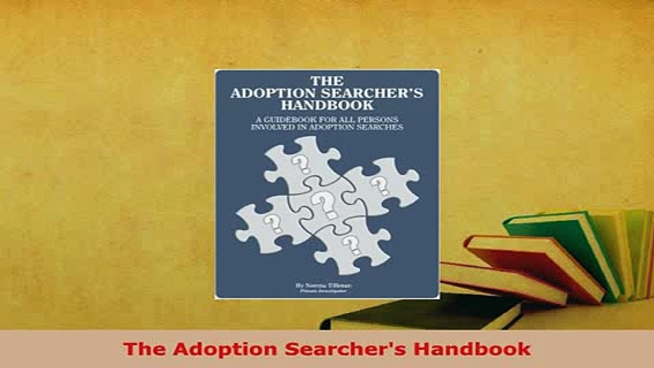 PDF  The Adoption Searchers Handbook  EBook