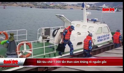 Bắt tàu chở 1.000 tấn than cám không rõ nguồn gốc