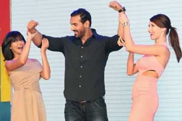 Claudia Ciesla wants gym tips from John Abraham