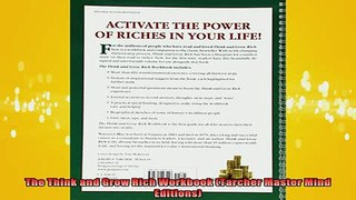 READ book  The Think and Grow Rich Workbook Tarcher Master Mind Editions Full Free