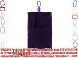 MUZZANO Pochette ORIGINALE Cocoon Violet pour HTC SENSATION XE - Protection Antichoc ELEGANTE