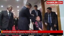 Davutoğlu'ndan Diyanet'e Veda Ziyareti