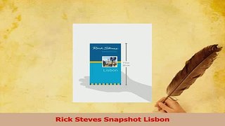 Download  Rick Steves Snapshot Lisbon Ebook Free