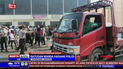 Tolak Penggusuran, Ratusan Warga Dadap Halangi Petugas