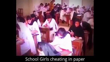 Video herunterladen: School Girls cheating in paper very funny, collage girsl cheating, pakistani funny video