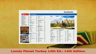 Download  Lonely Planet Turkey 14th Ed 14th Edition Ebook Online