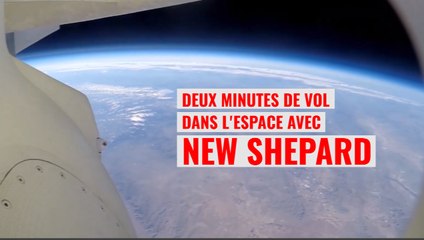 2 minutes de voyage spatial au sein de la fusée d'Amazon